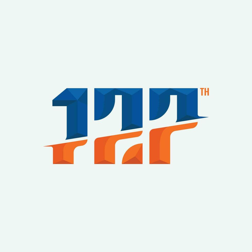 vector number 127 geometric logo