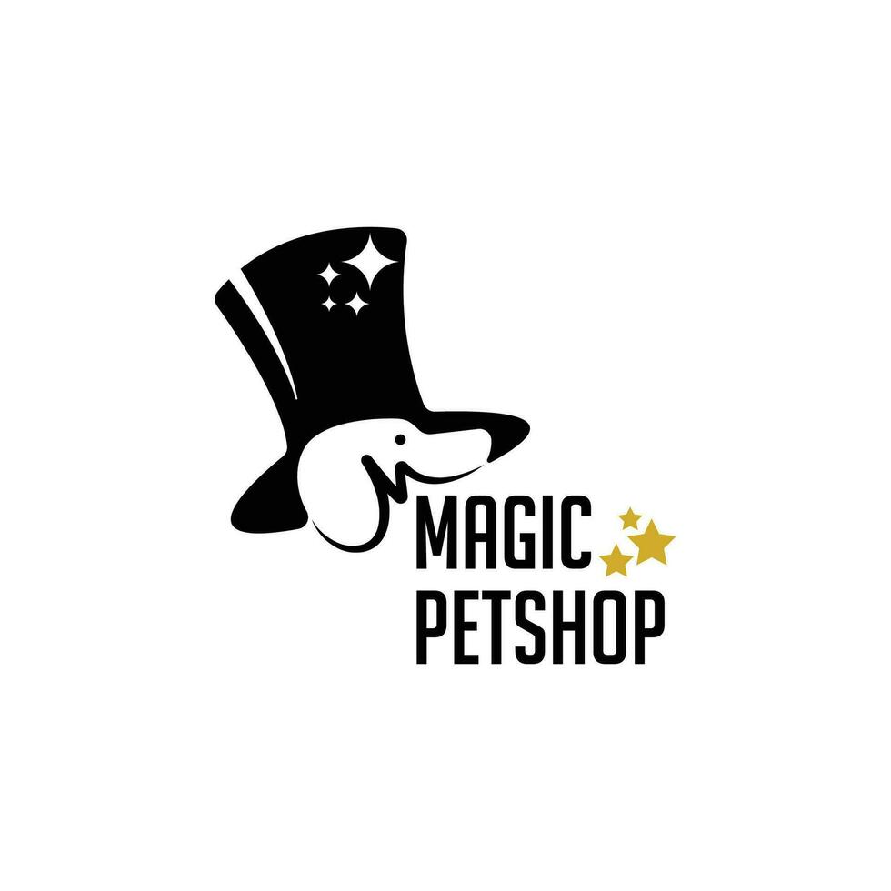 logo magia la tienda de animales vector