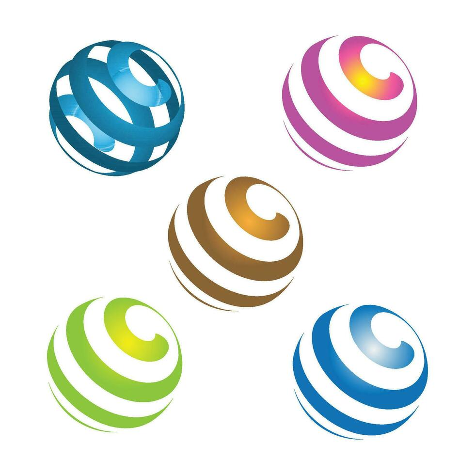 vector illustration hologlobe circle