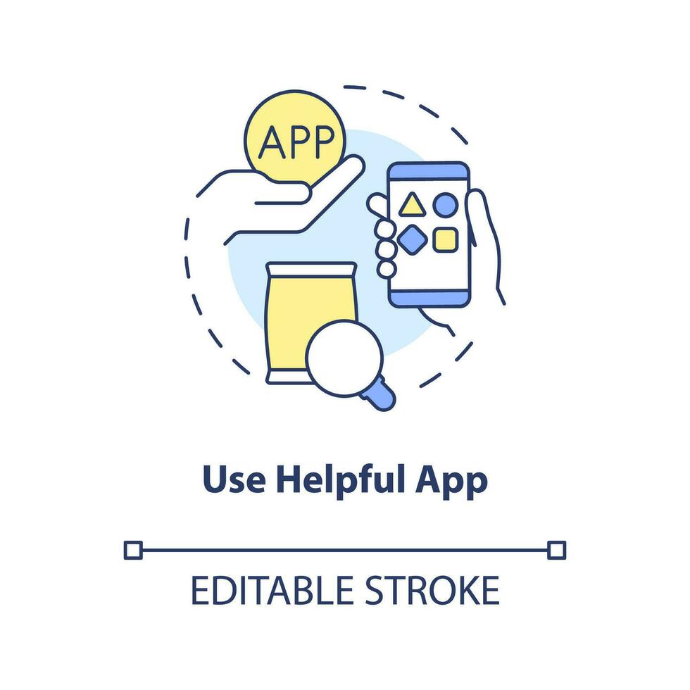 Use helpful app concept icon. Add review on product. Method to get client feedback abstract idea thin line illustration. Isolated outline drawing. Editable stroke vector
