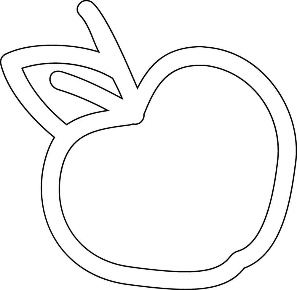 Apple drawing for design decoration. vector