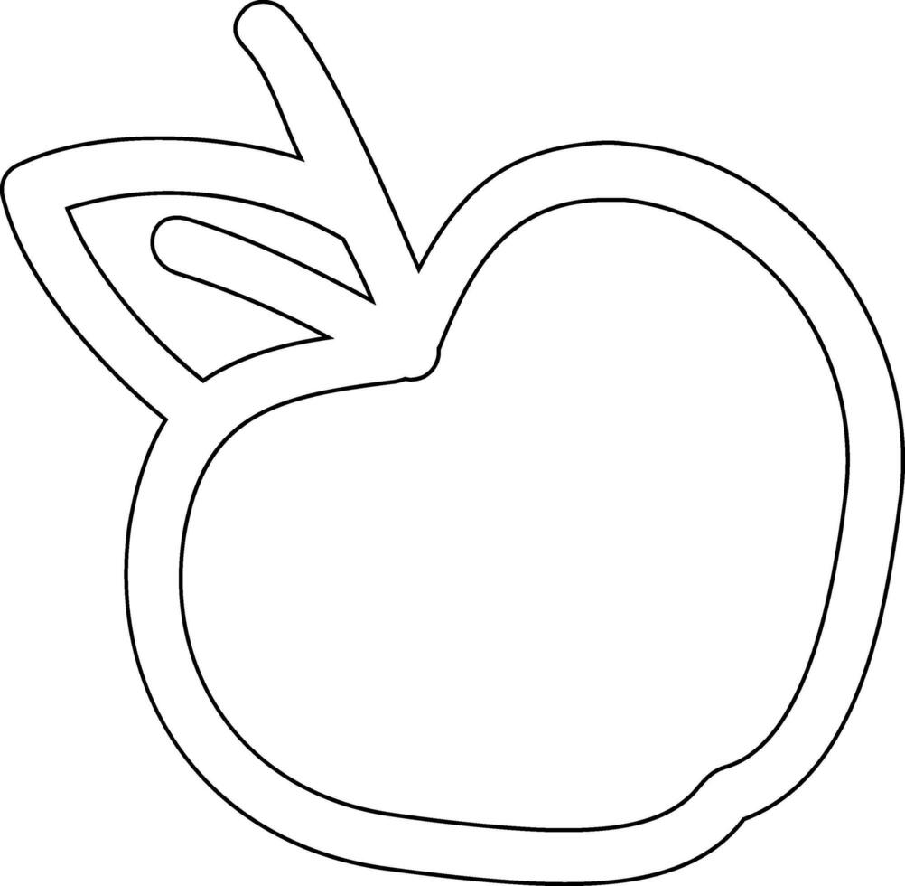 Apple drawing for design decoration. vector