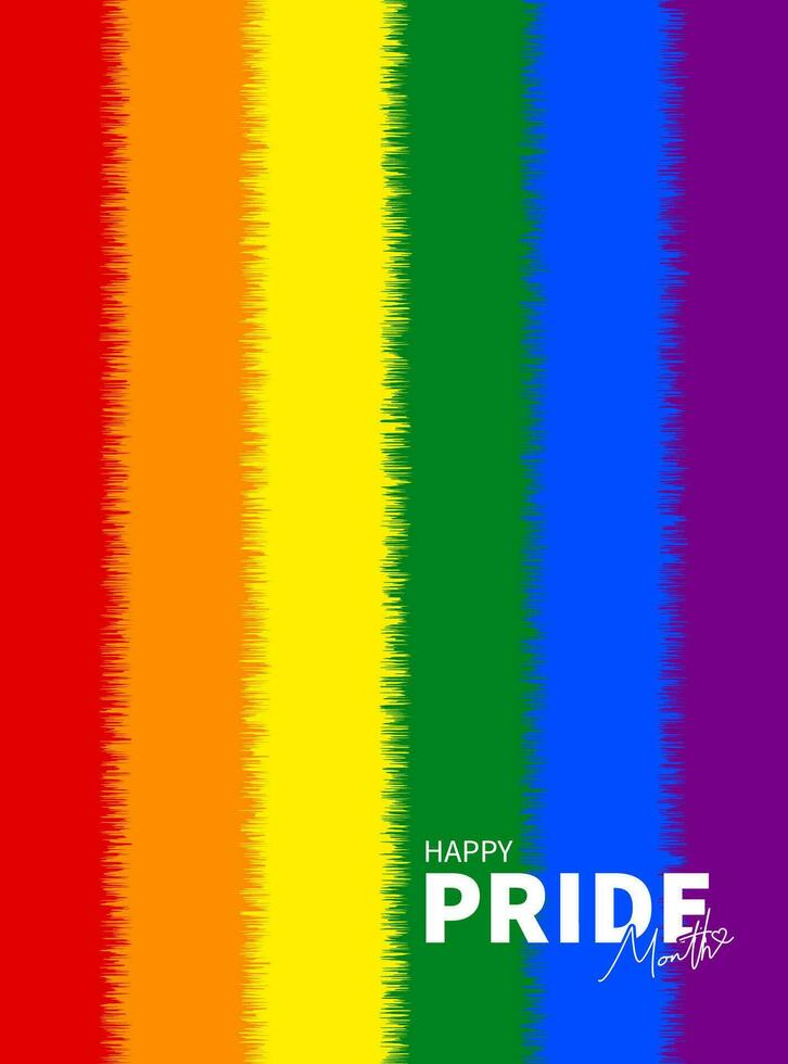 Pride LGBT Element clip art Colorful rainbow LGBTQ pride month celebration background social media vector