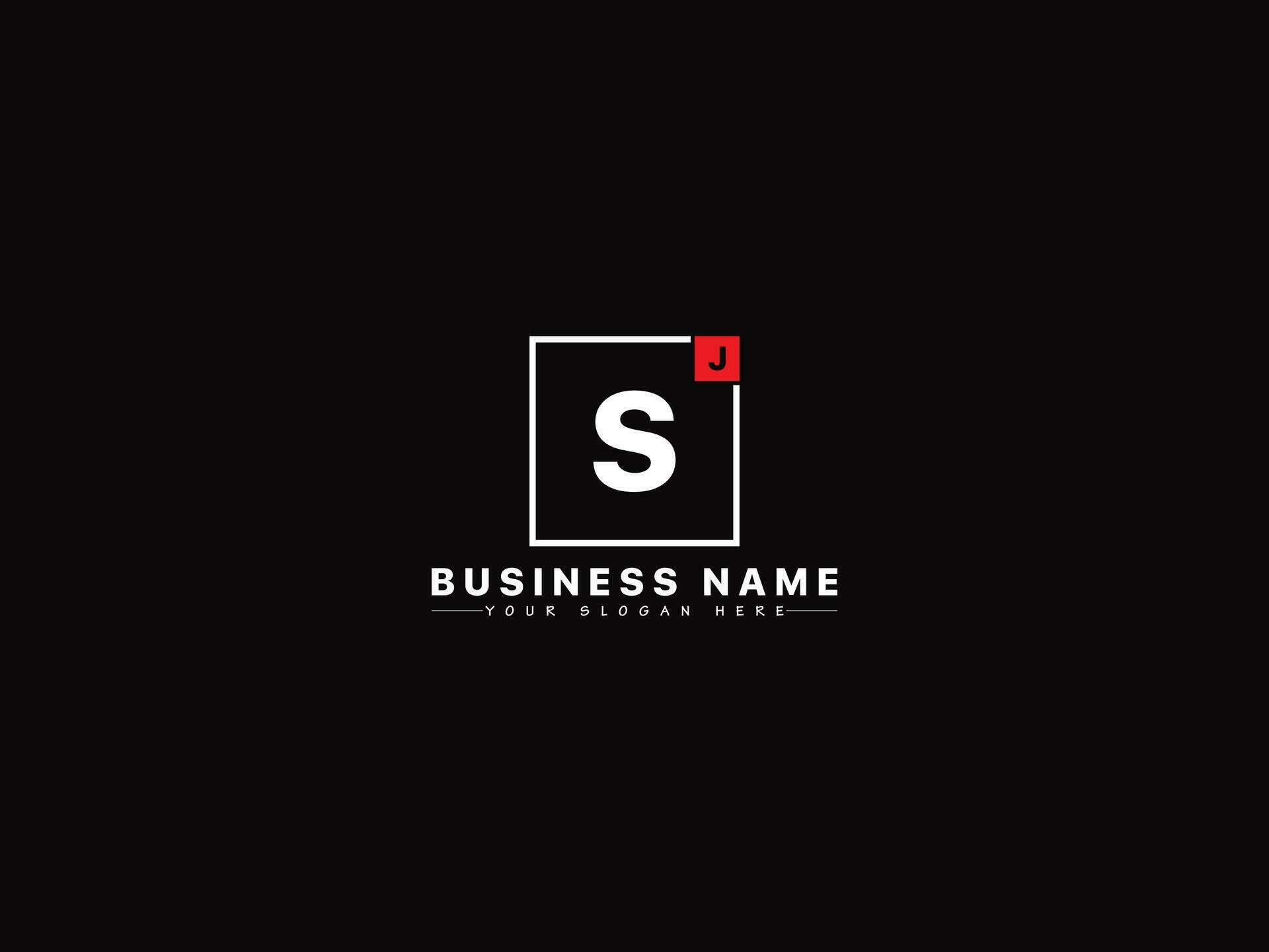 Minimalist Js Logo Icon, Alphabet js Square Letter Logo 24767289 Vector ...
