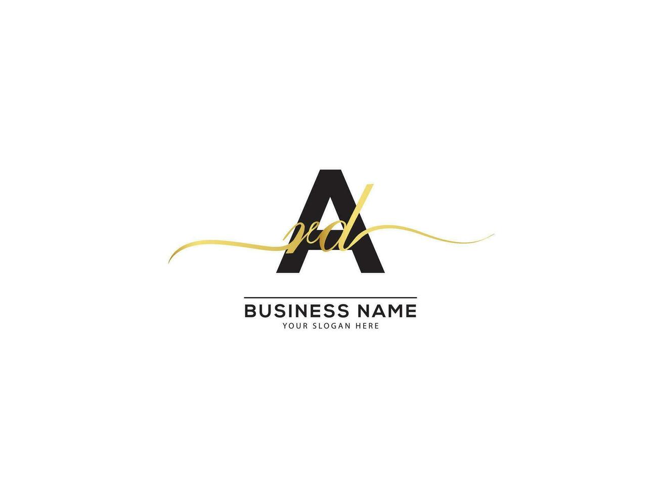 Luxury ARL Initial Signature Logo  Icon Vector