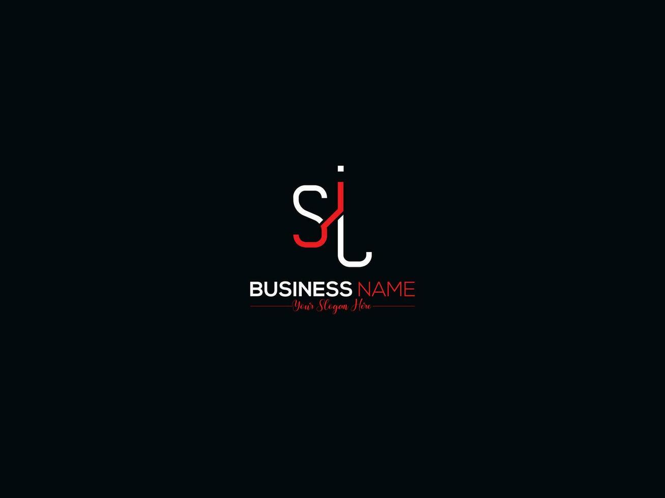Modern Luxury Sj Logo Letter, Creative Slime Sj js Logo Icon Design vector