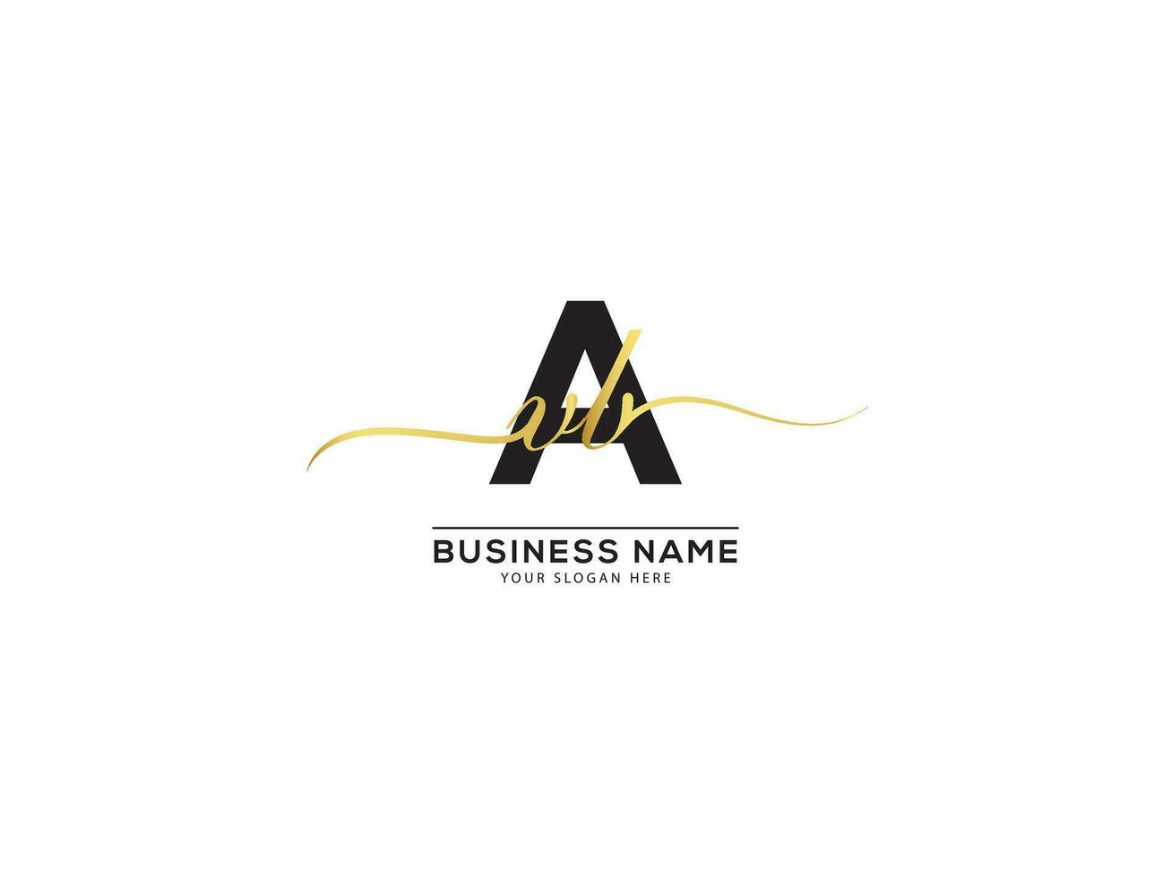 resumen firma avb lujo logo letra diseño vector