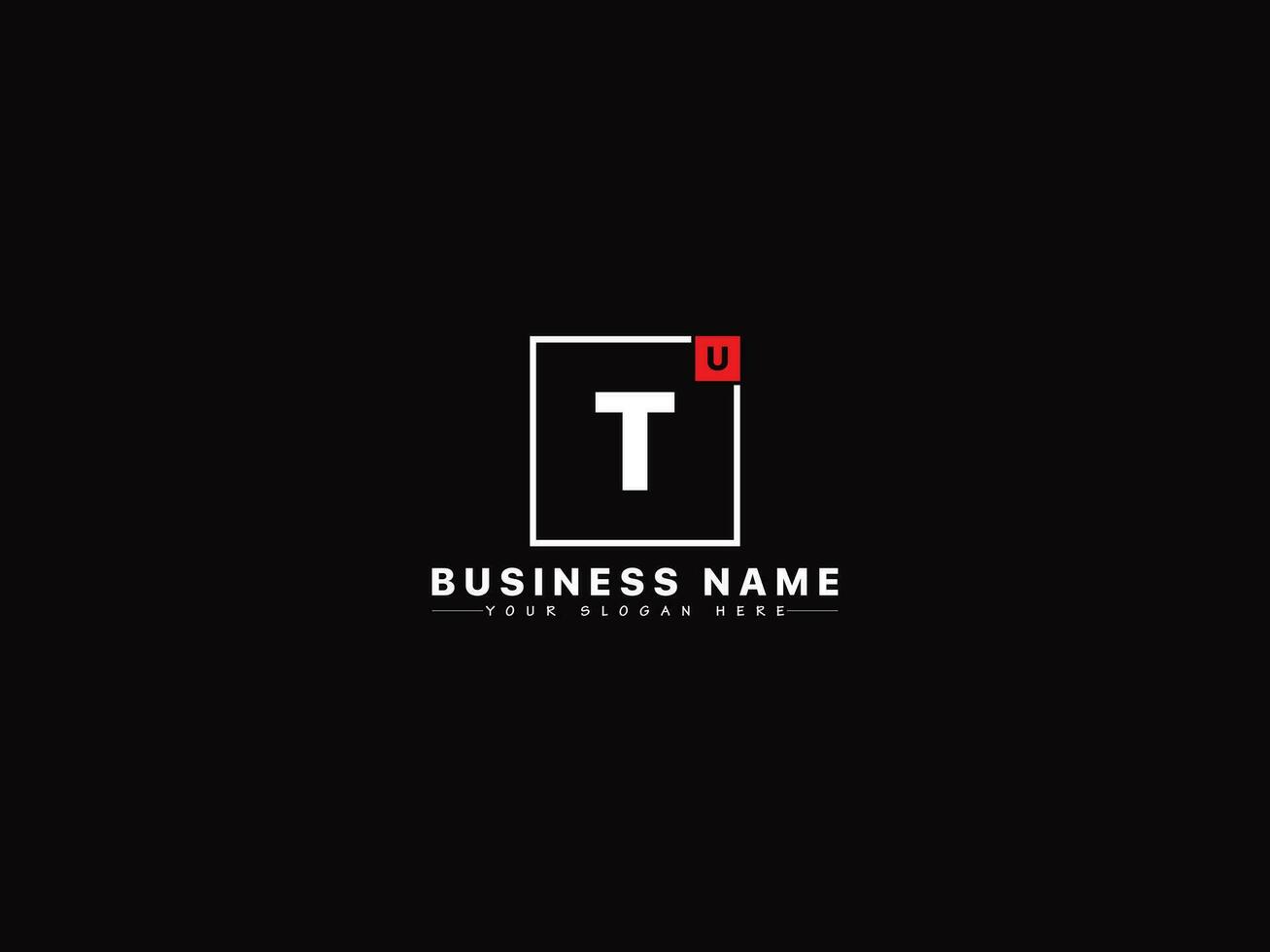 Creative Ut Square Logo Icon, stylish Shape UT Logo Letter Design vector