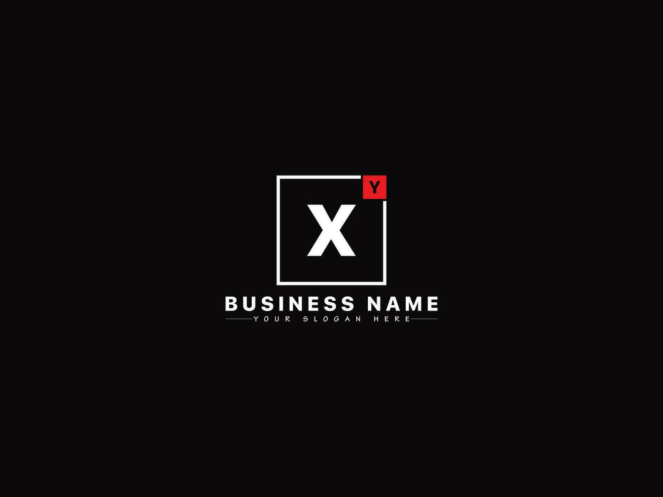 Logotype Yx Square Letter Logo, Abstract Shape YX Logo Icon For Business vector