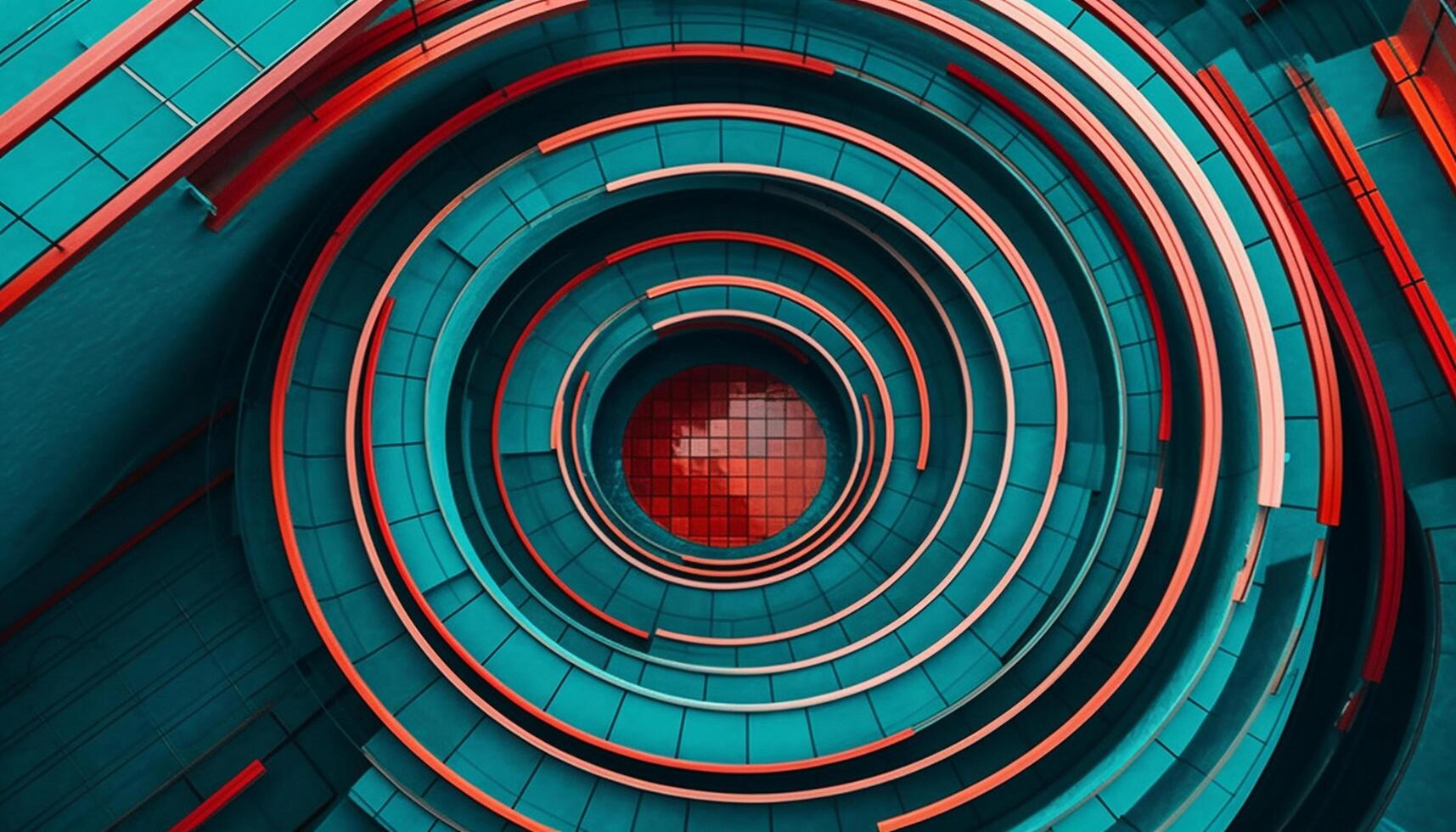 A vibrant backdrop of bright, multi colored curves generated by AI photo