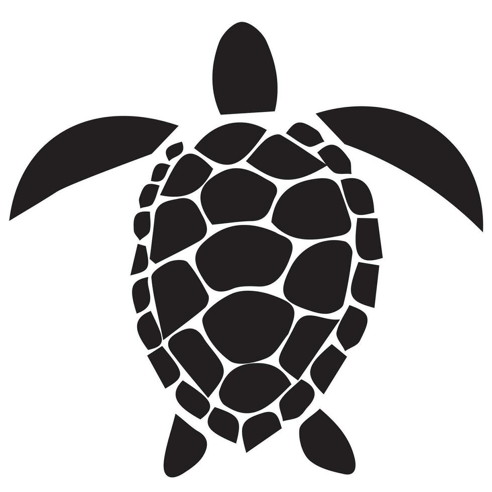 Vector turtle black icon