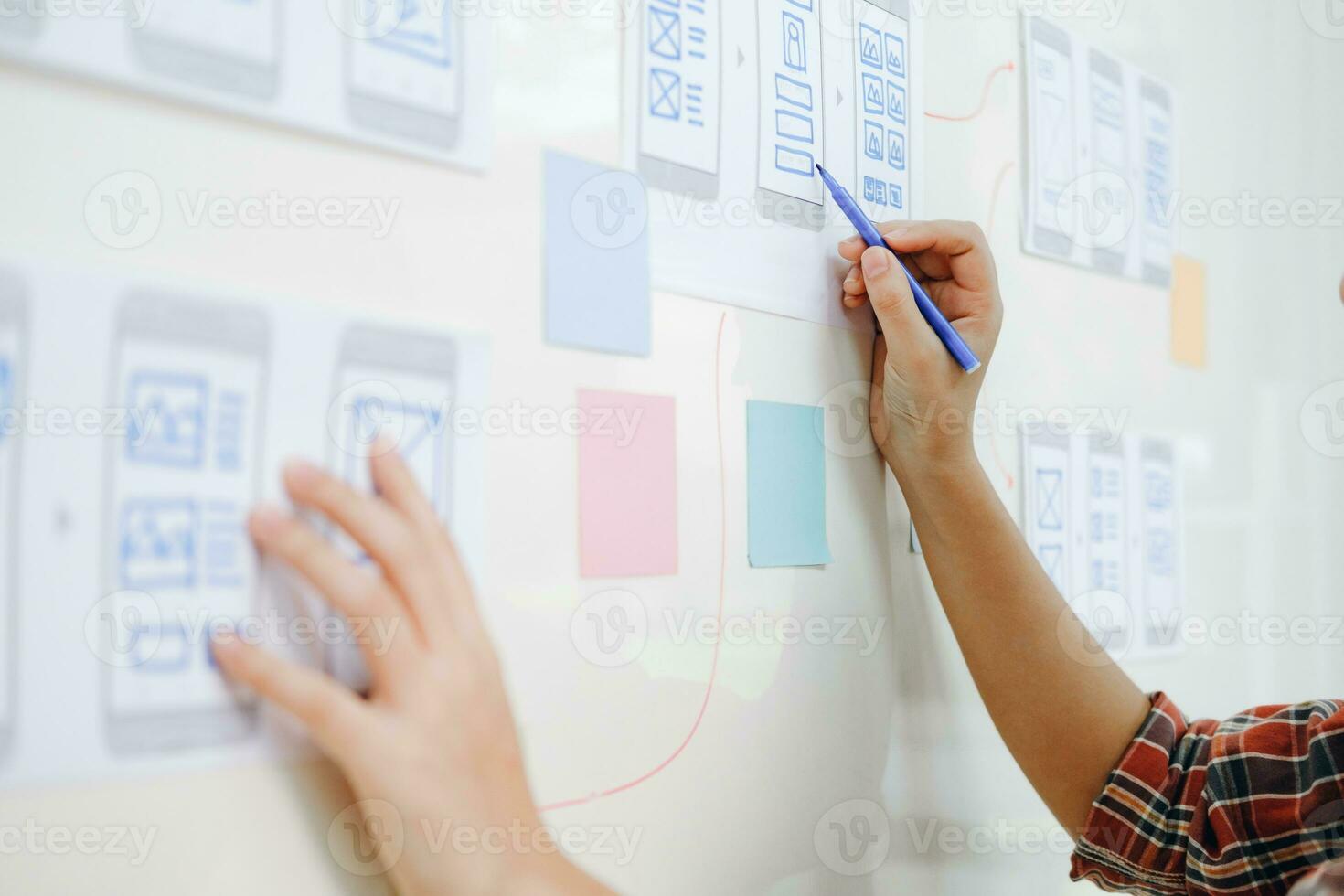 UX UI and Programming development technology. photo