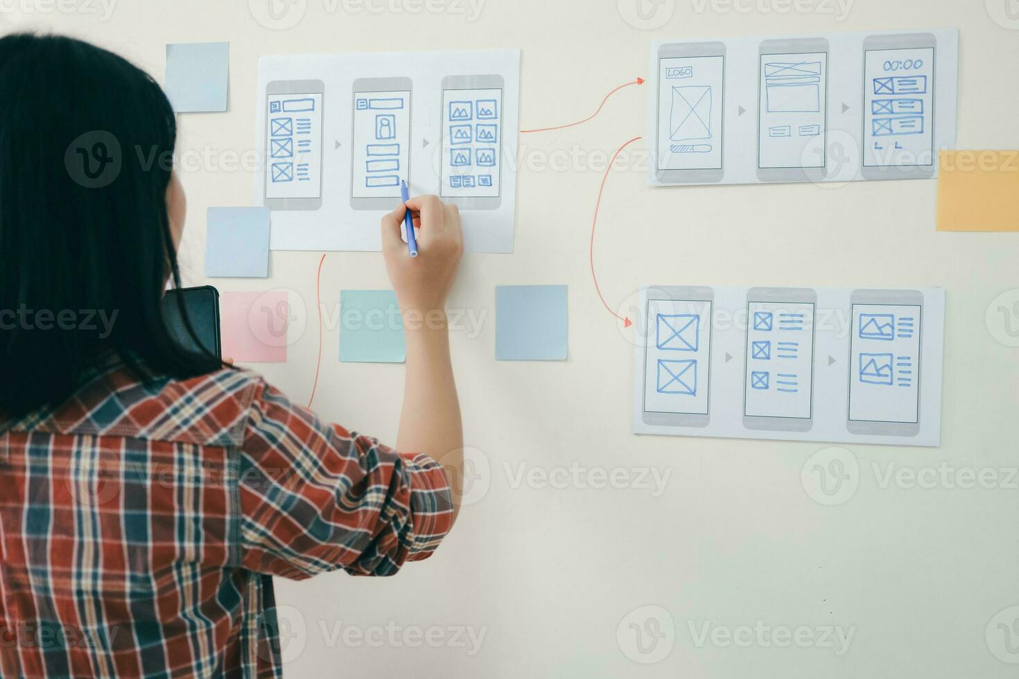 ux ui y programación desarrollo tecnología. foto