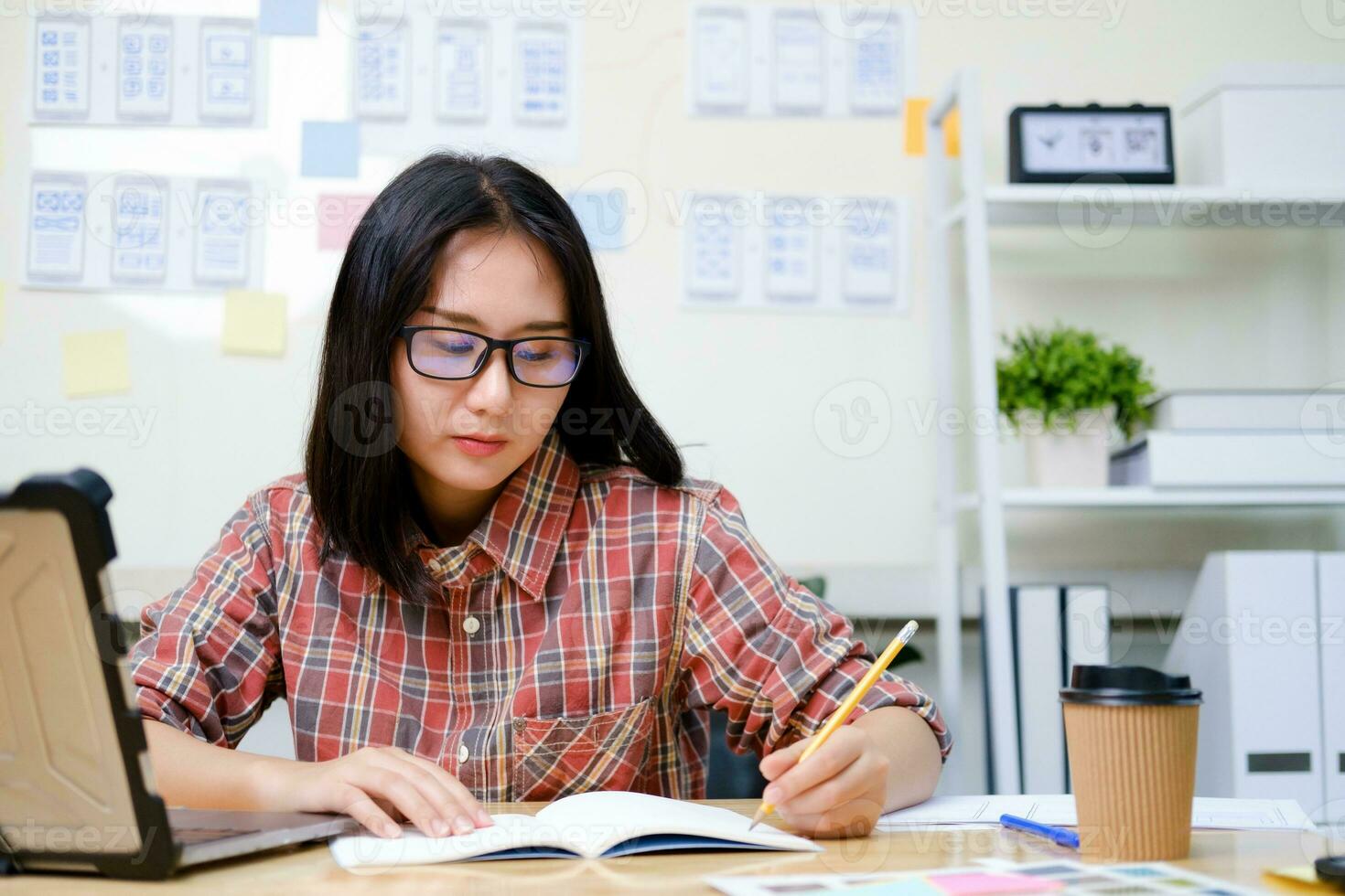 UX UI and Programming development technology. photo