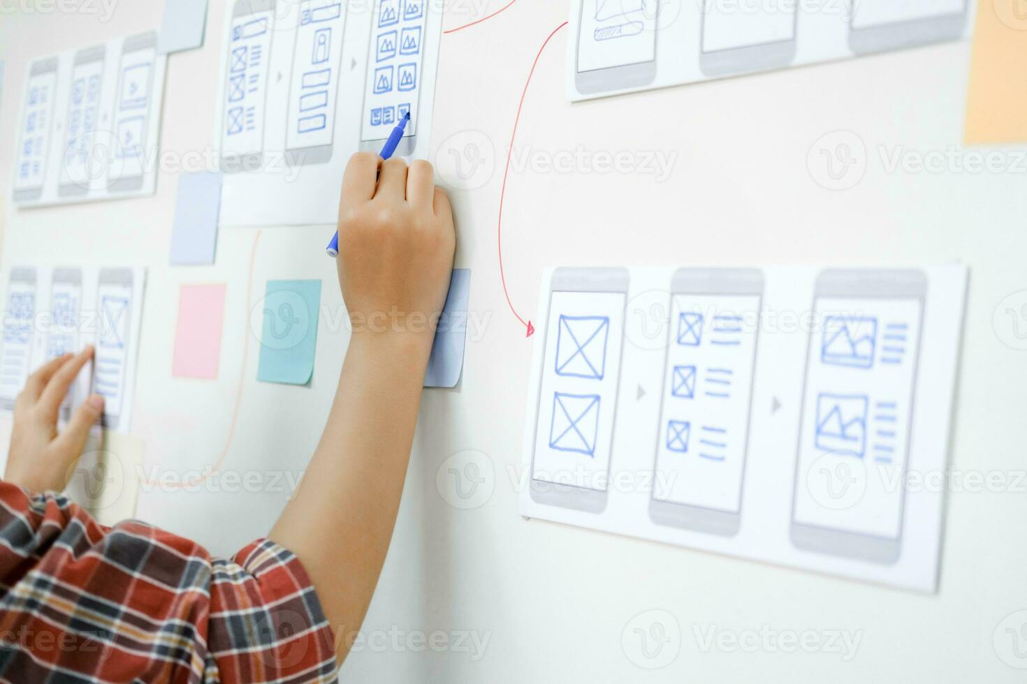 ux ui y programación desarrollo tecnología. foto