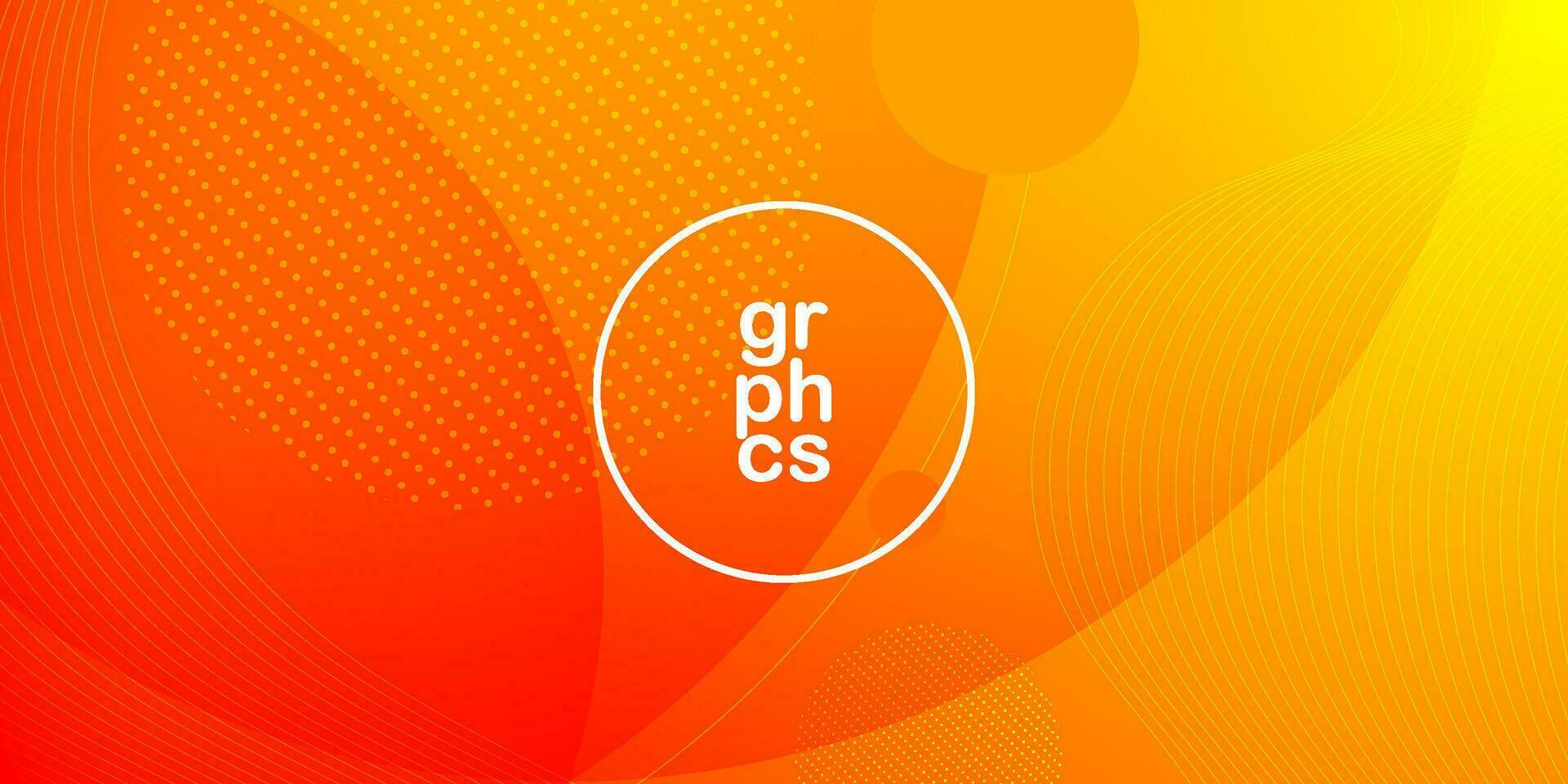 Abstract bright orange background with simple shapes. Colorful orange design. Cool and modern with geometric concept concept. Eps10 vector