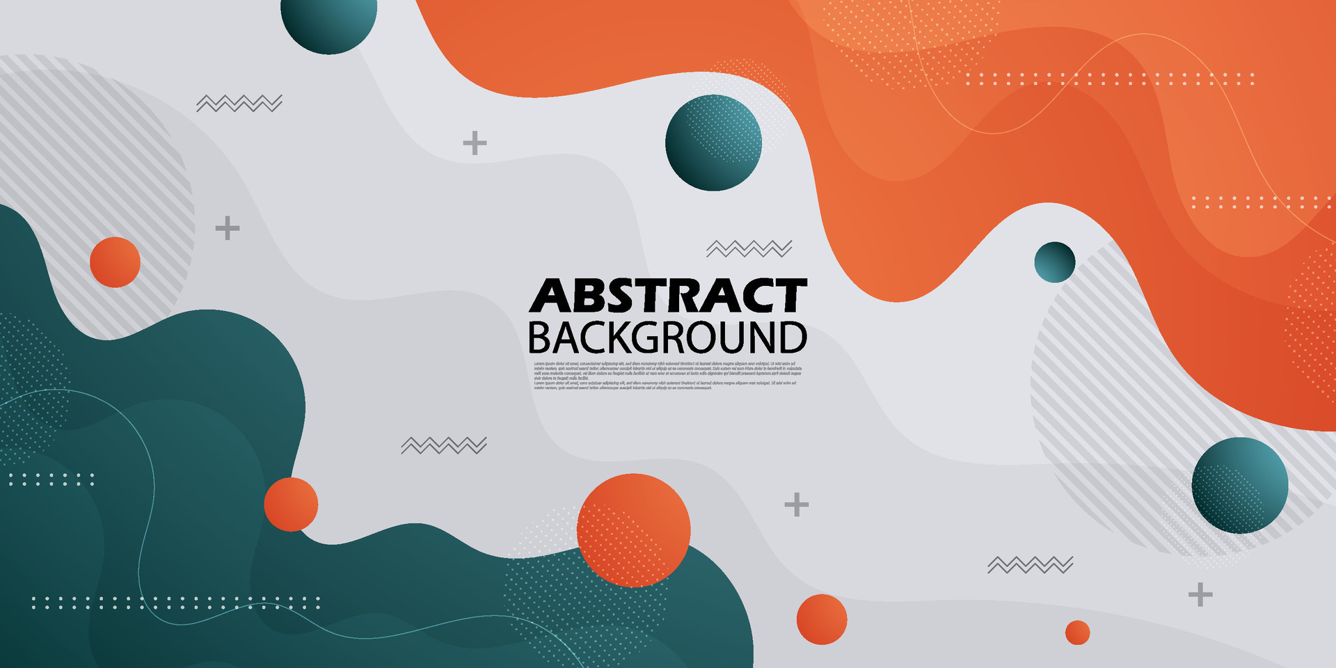 Dark green and orange geometric business banner design. creative banner