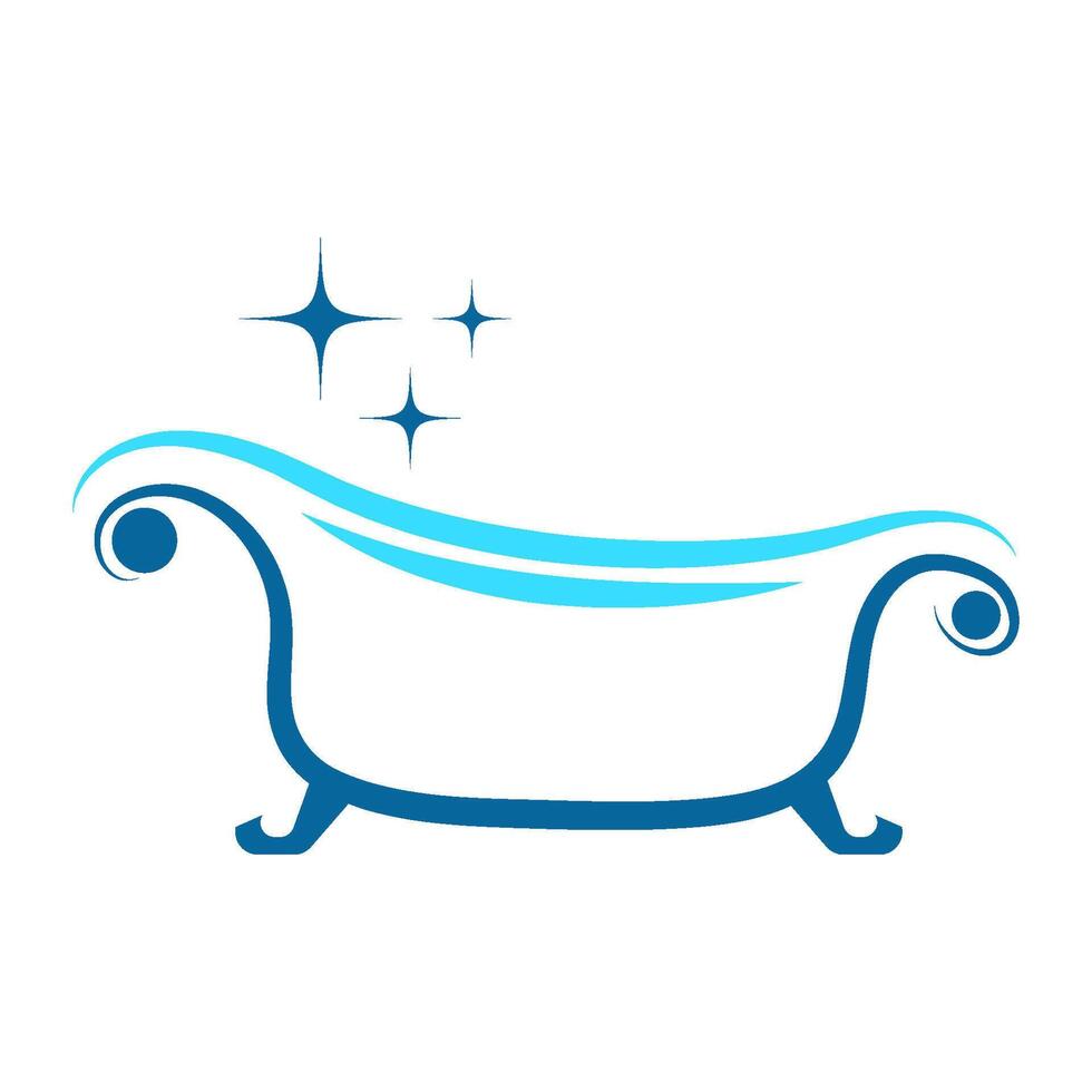 bañera logo icono diseño vector