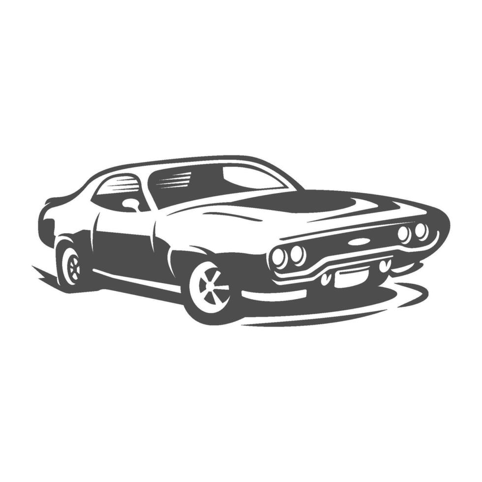 músculo carros icono diseño vector