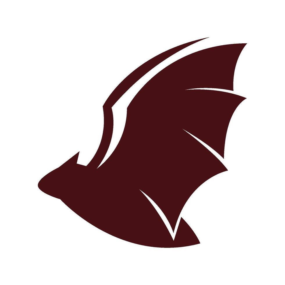 murciélagos animal logo icono diseño vector