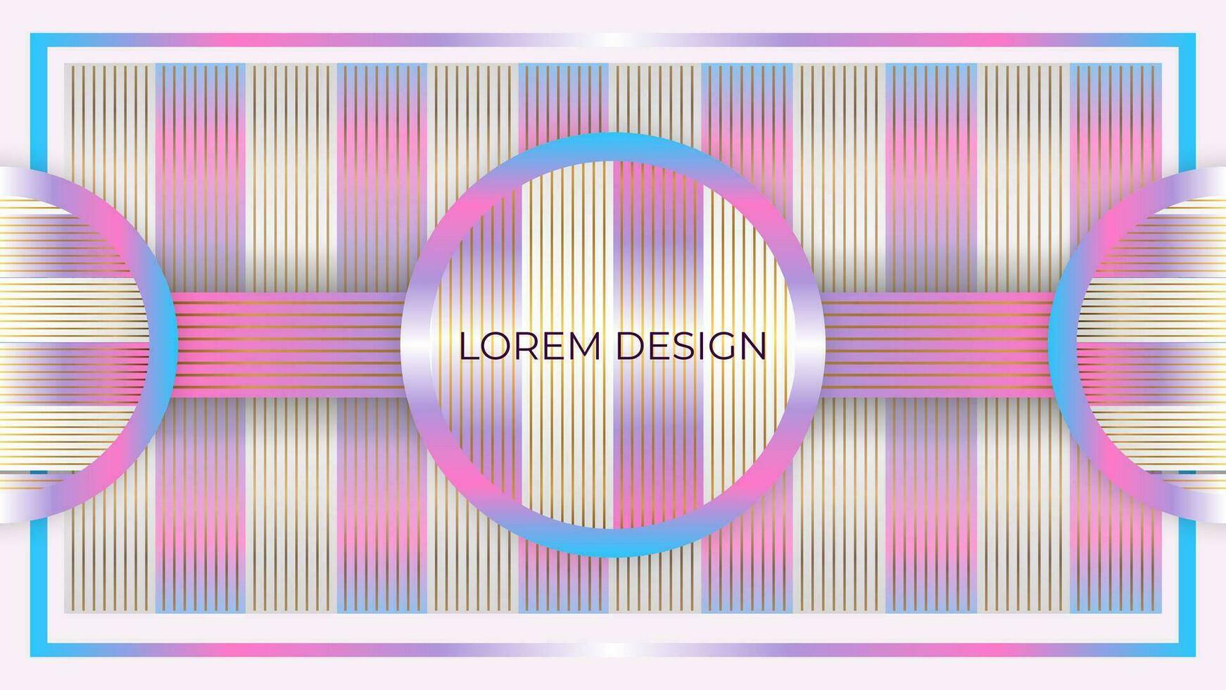 colorful abstract gradient geometric design line style vector