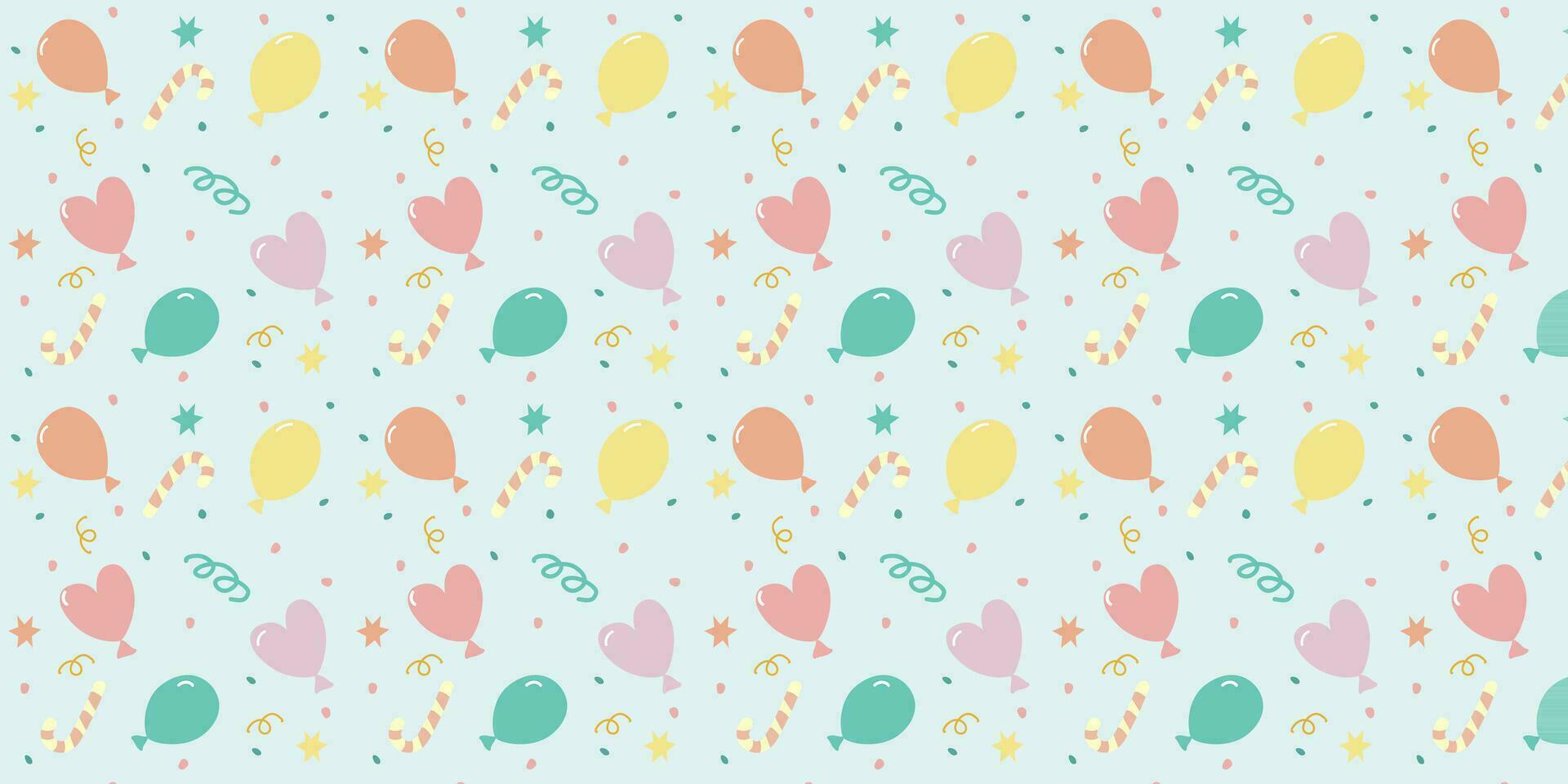 Seamless pattern vector background sun, heart, stars, flowers, lips, romance, valentine, childish. eps10 vector