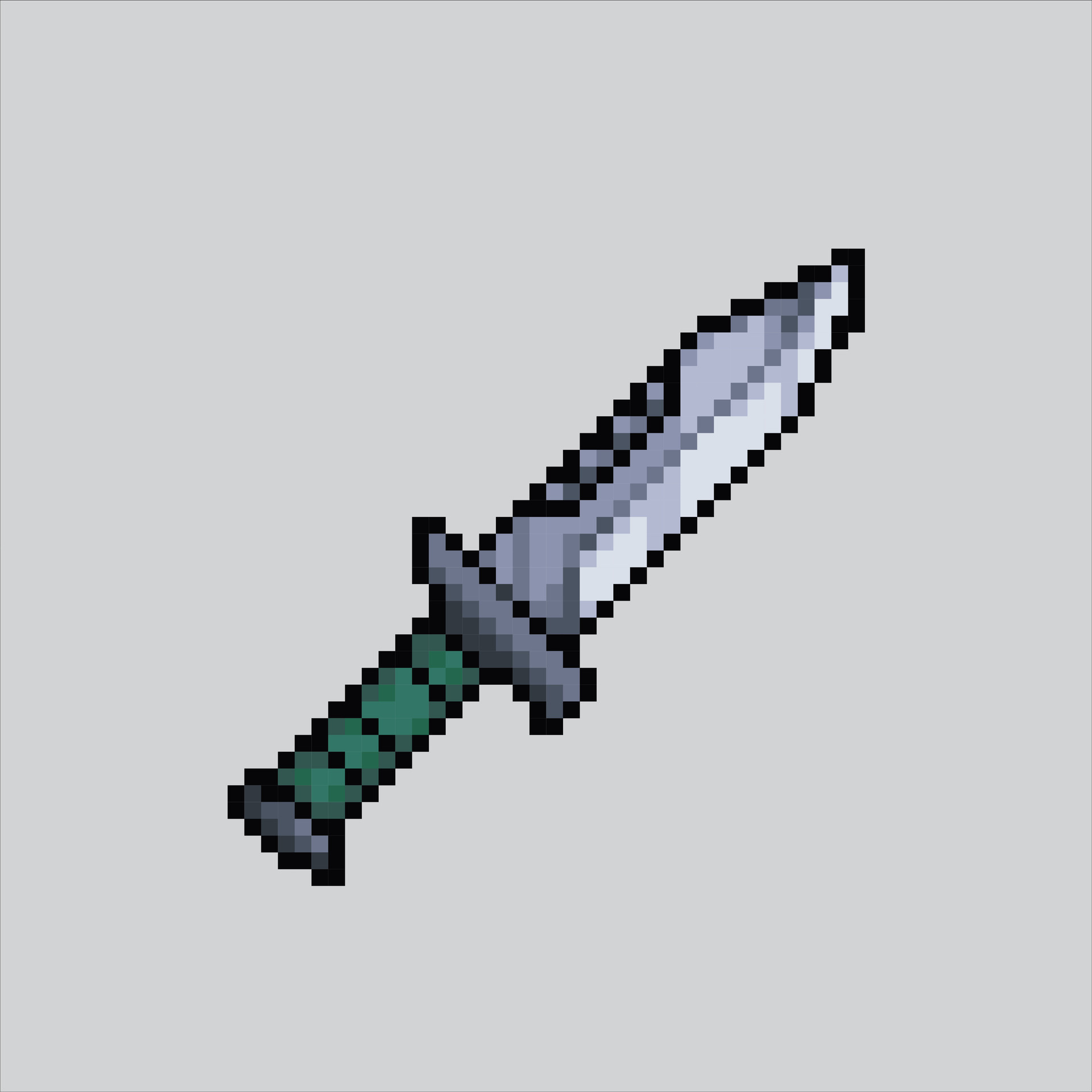 Pixel art illustration knife. Pixelated knife tools. Knife weapon and ...