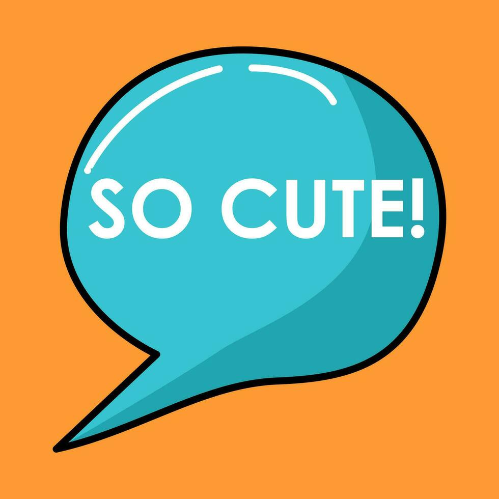 Special cute colorful speech bubbles vector