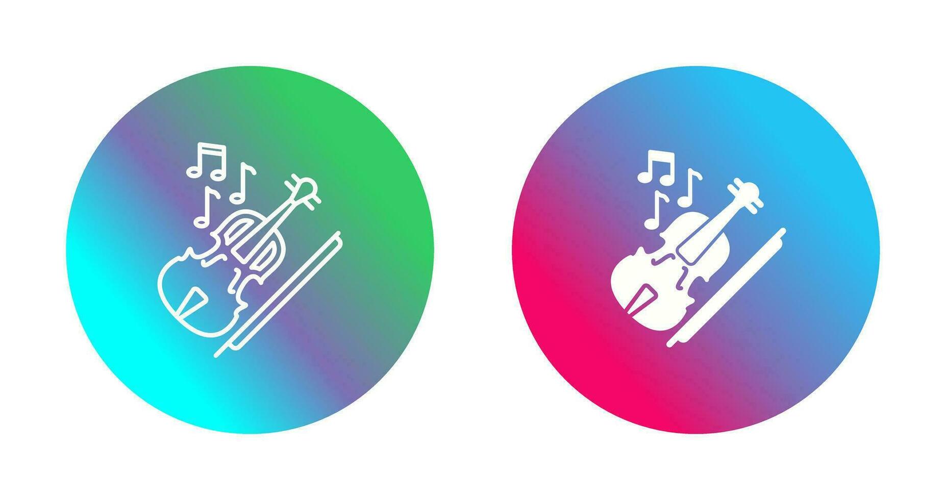 icono de vector de violín