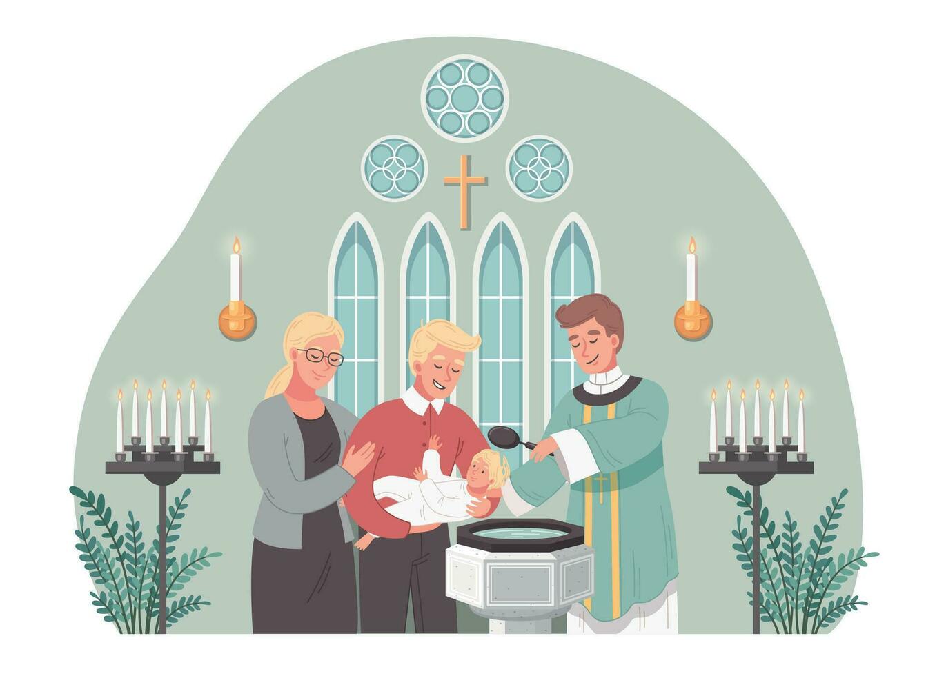 Christian Church Cartoon vector