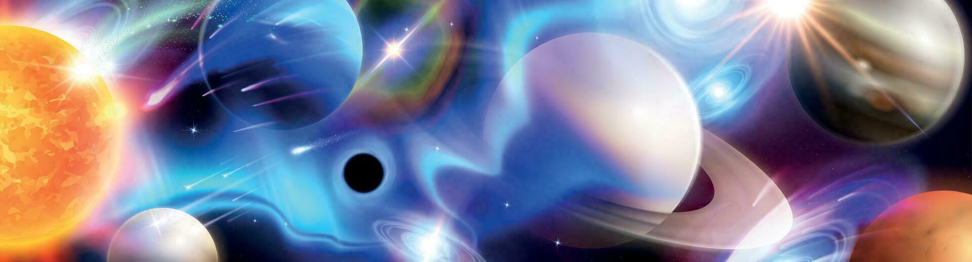 Star Life Cycle Realistic Composition vector