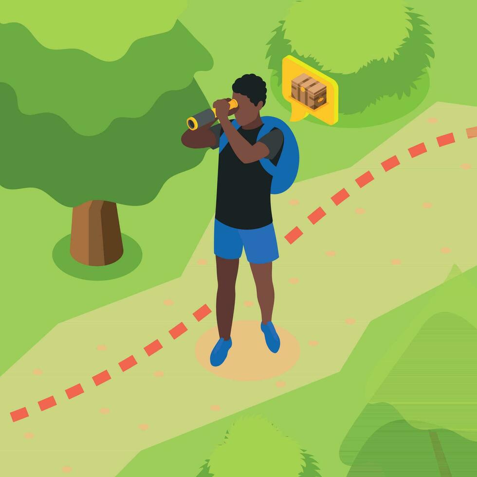 Treasure Quest Path Composition 24774497 Vector Art at Vecteezy