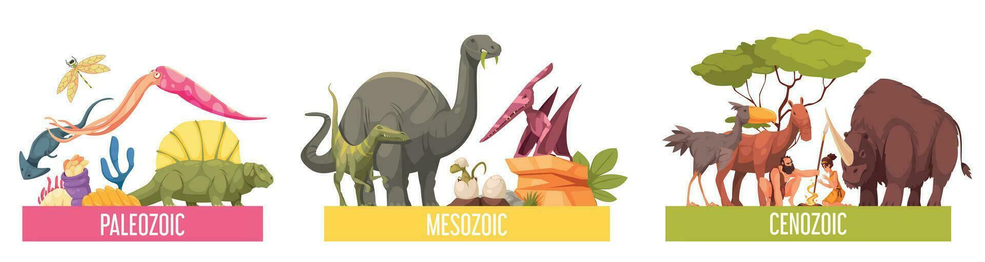 Geochronological Scale Set vector