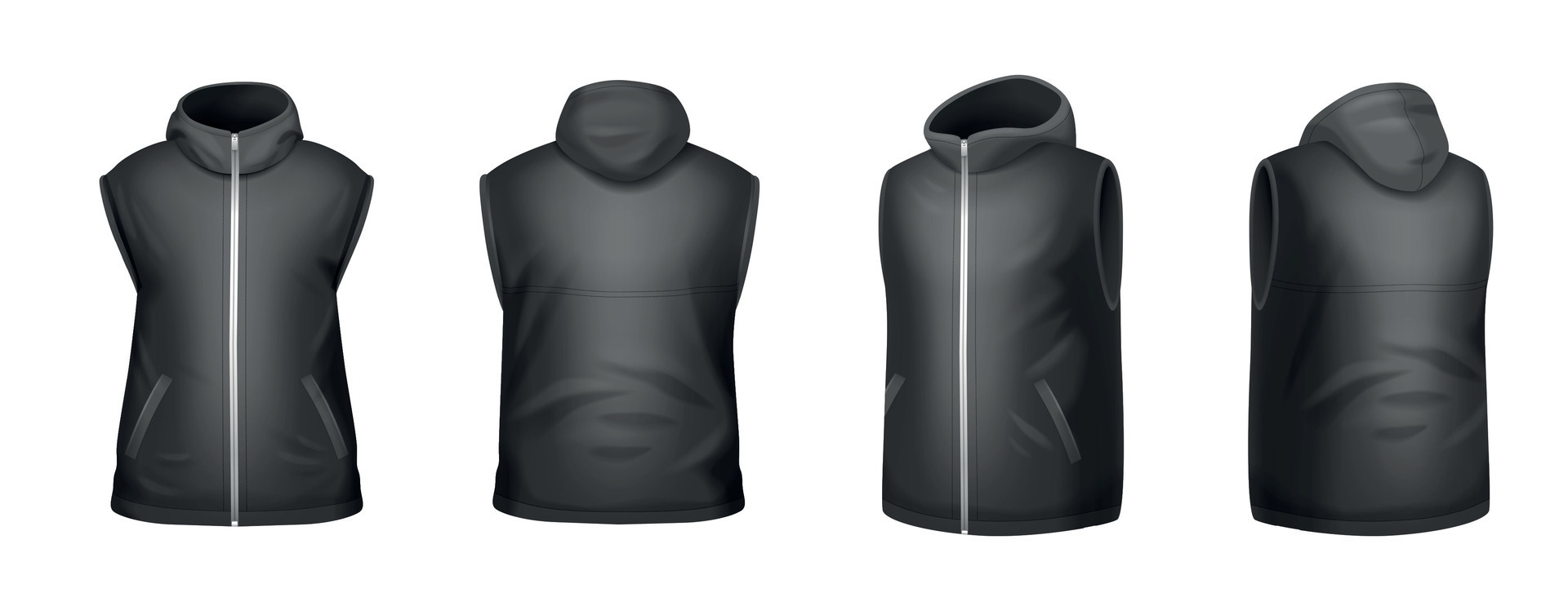 Sleeveless Jacket Set 24774537 Vector Art at Vecteezy