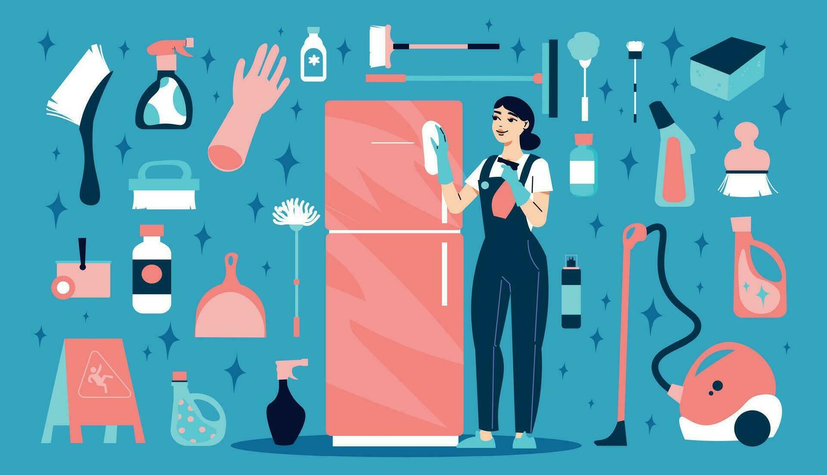 Cleaning Service Big Set vector