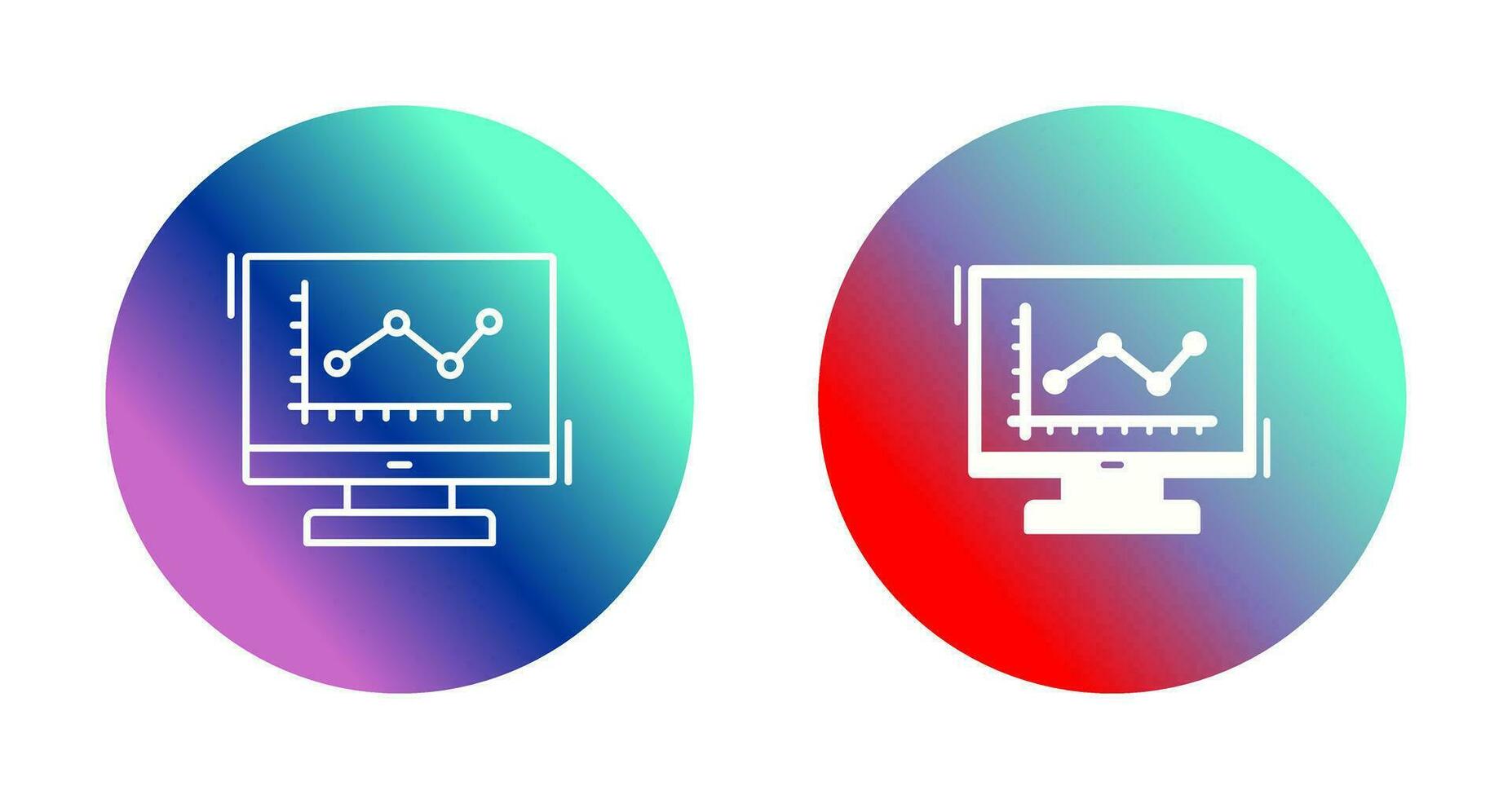 Line Chart Vector Icon