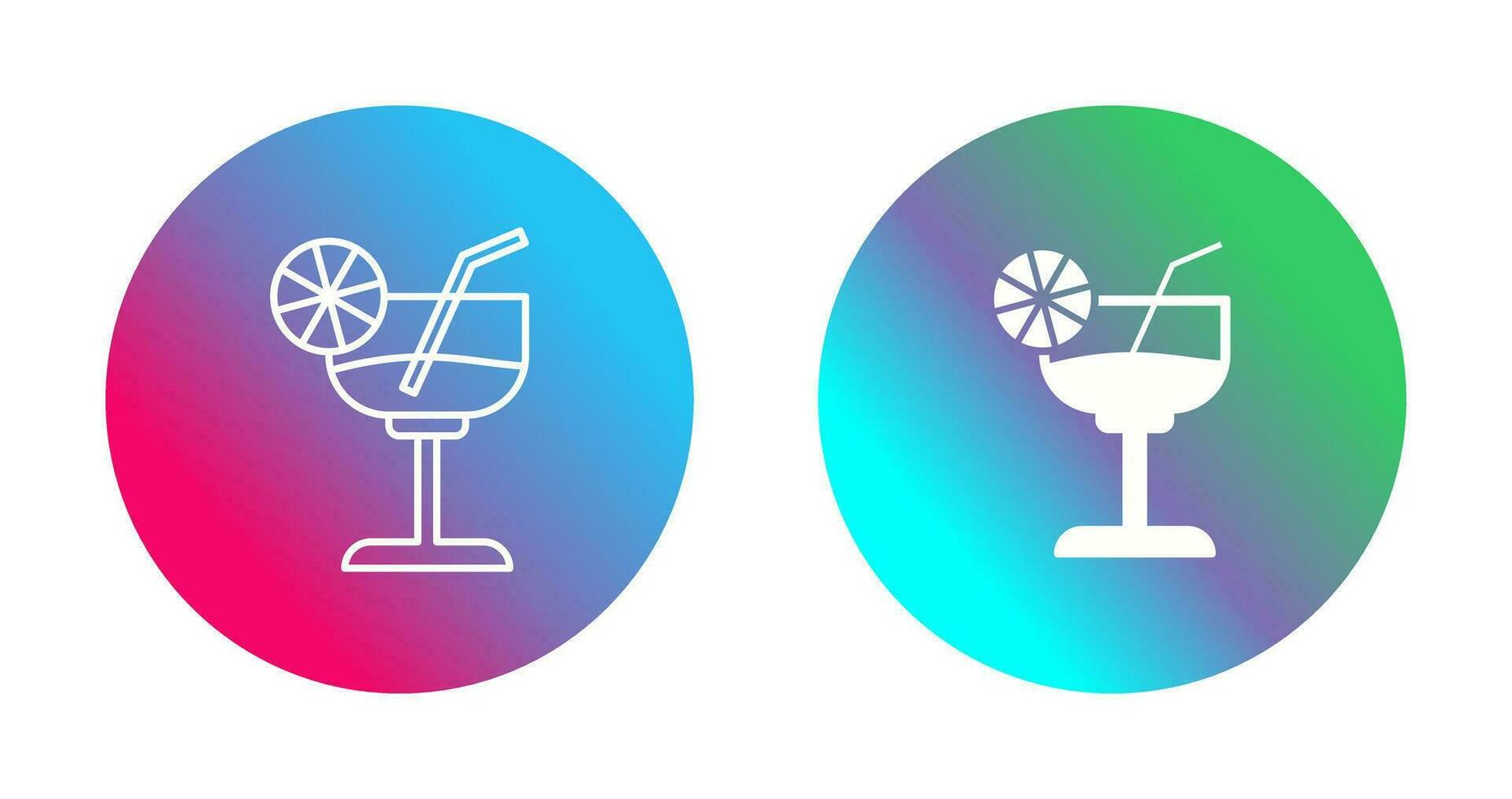 icono de vector de coctel