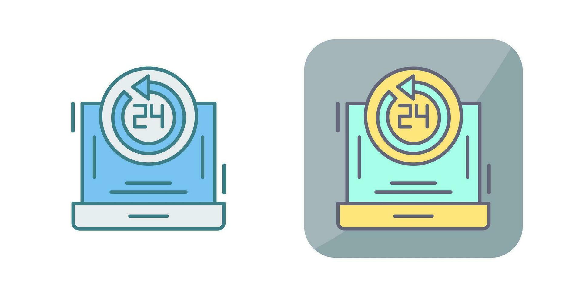 24h Support Vector Icon