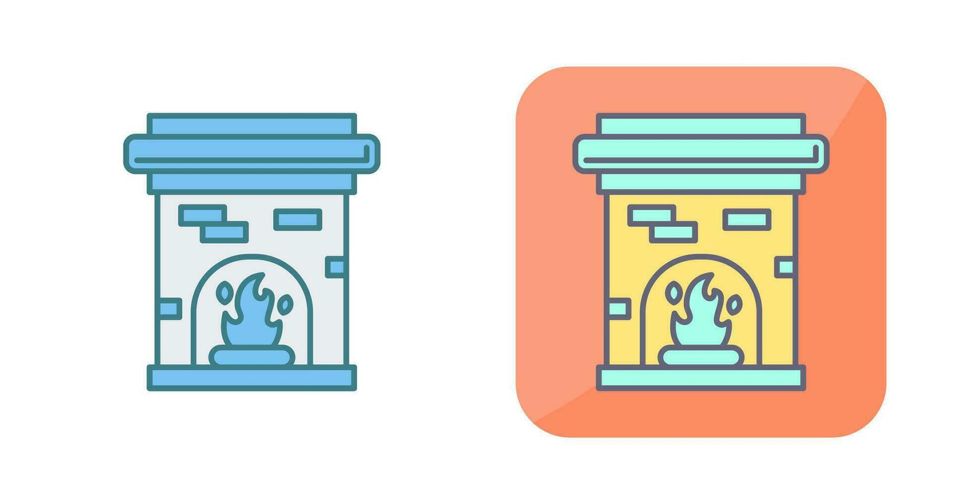 Fireplace Vector Icon