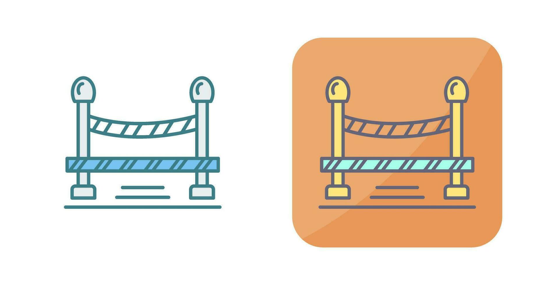 Do Not Cross Line Vector Icon