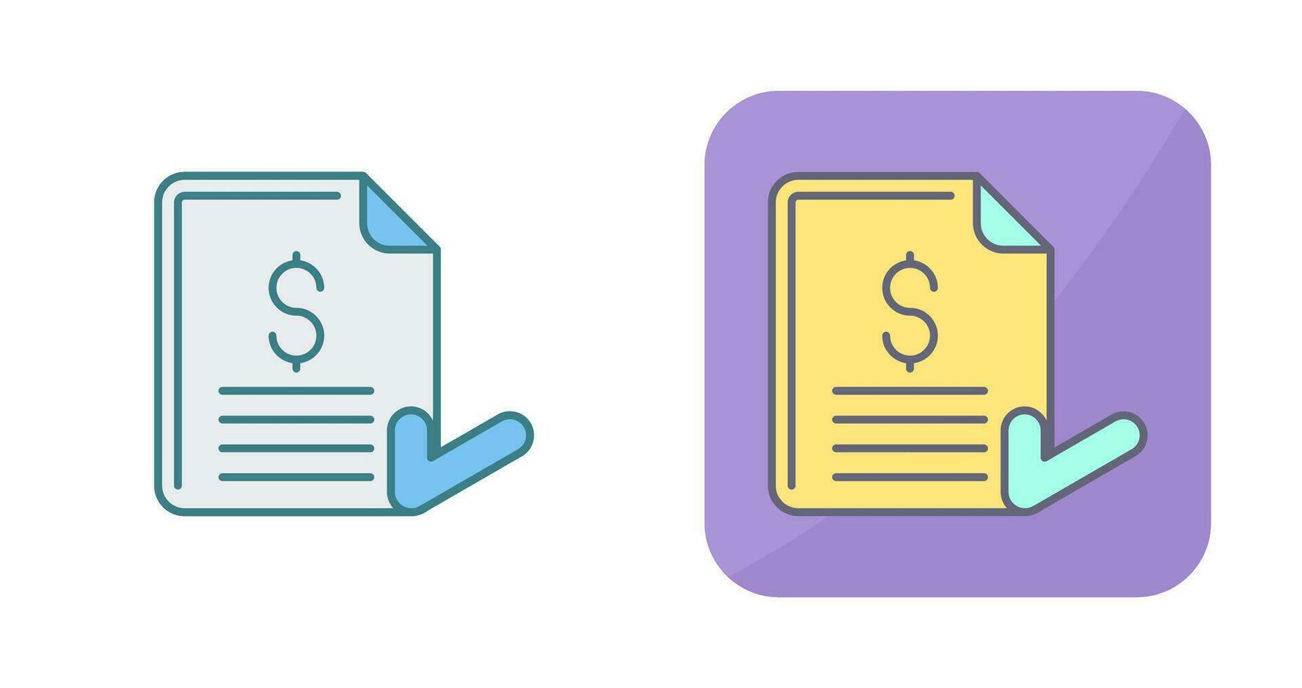 Invoice Vector Icon