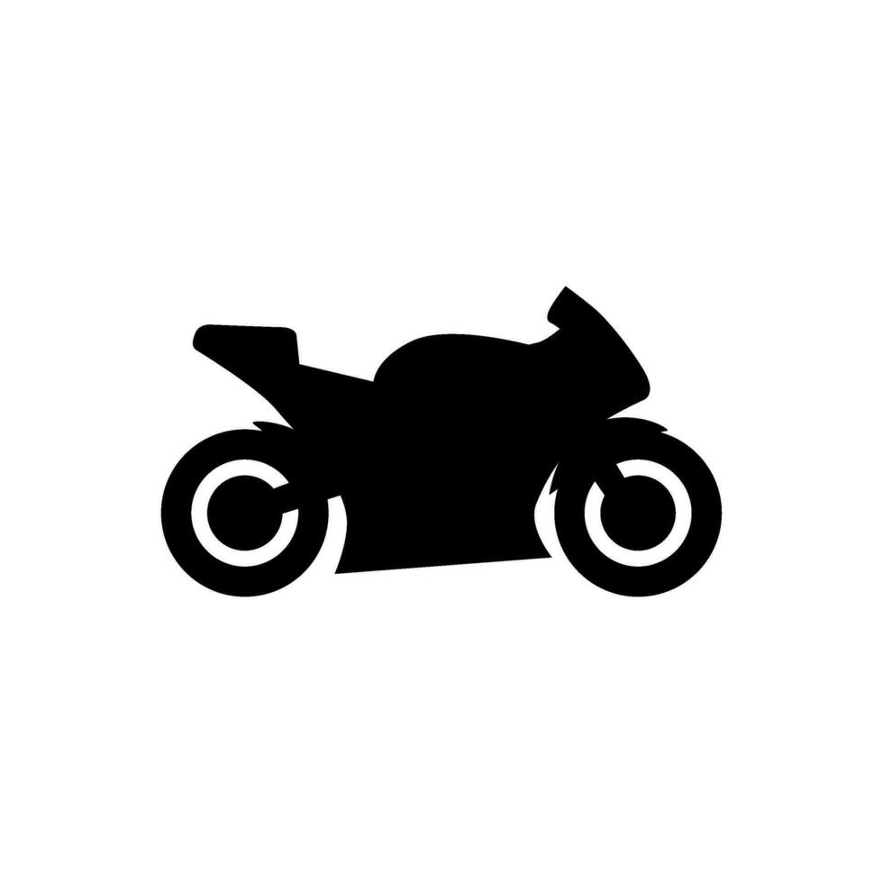 motocicleta plano estilo vector icono