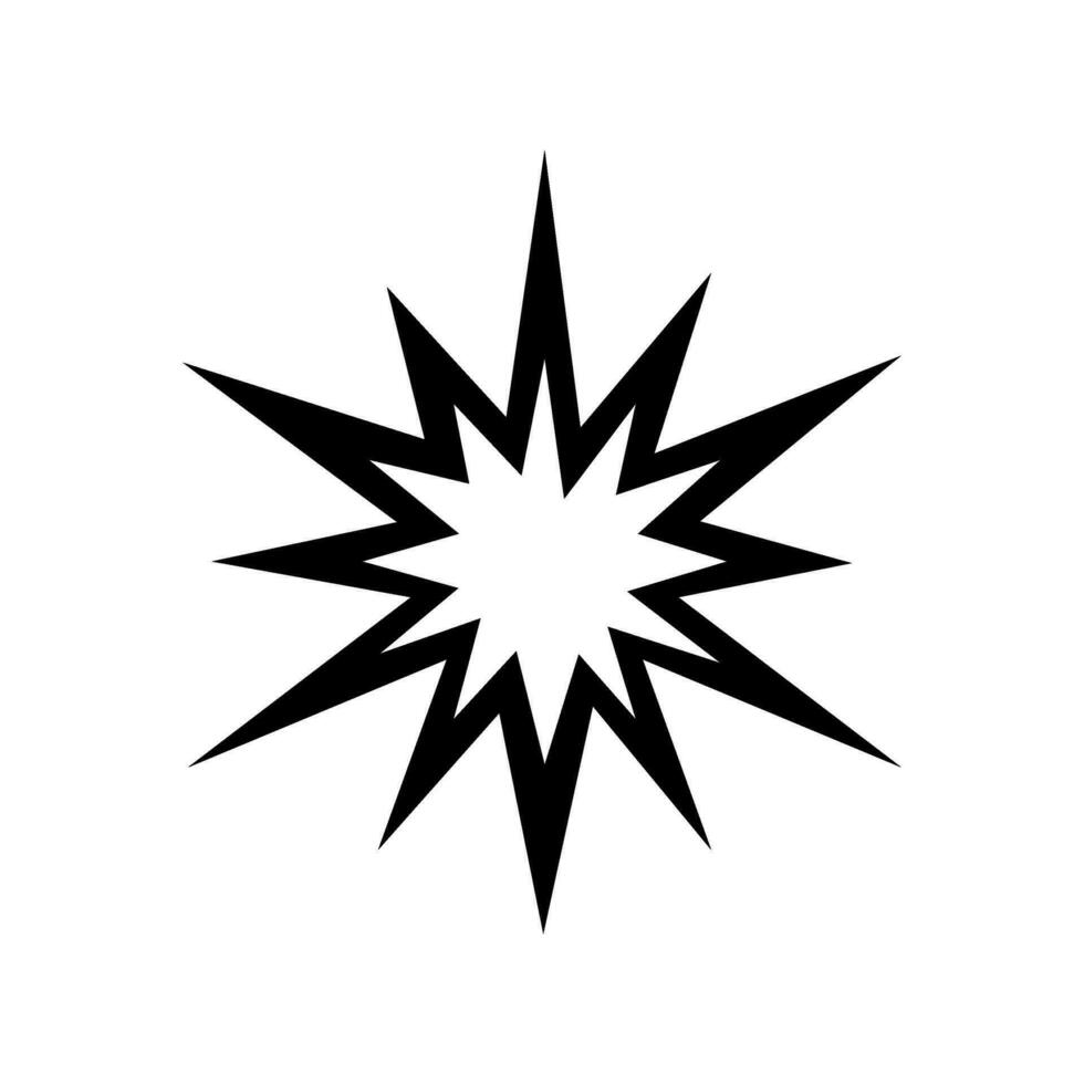 Explosion flat style icon vector