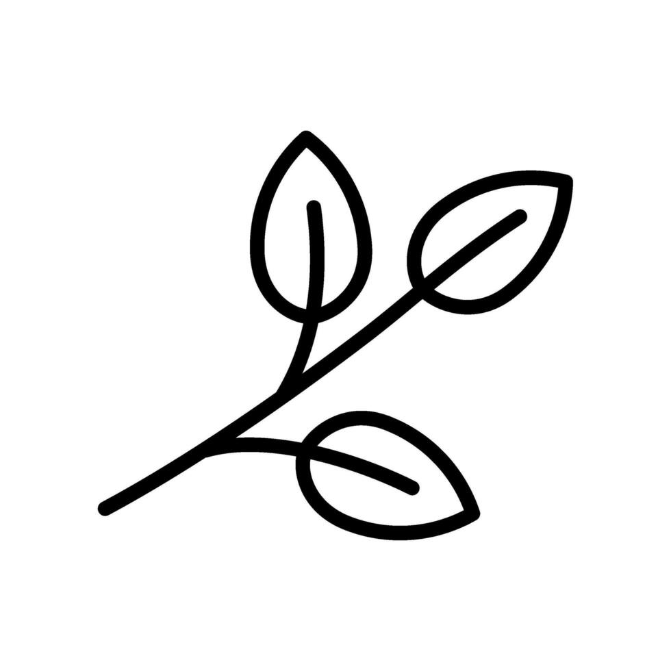 Icon sprigs of tea vector