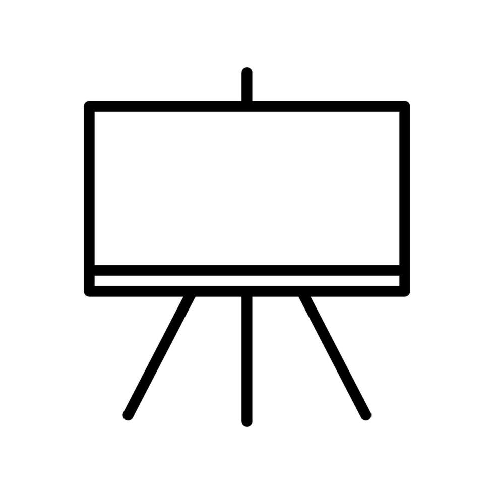 Blackboard outline icon vector