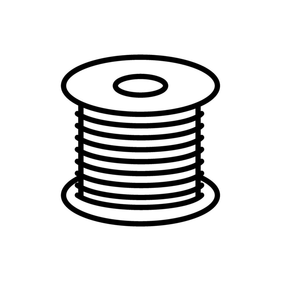 Wire outline style icon vector