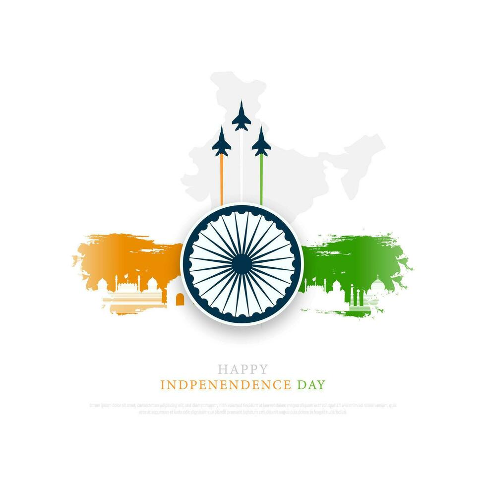 Happy India independence day 6275736 Vector Art at Vecteezy