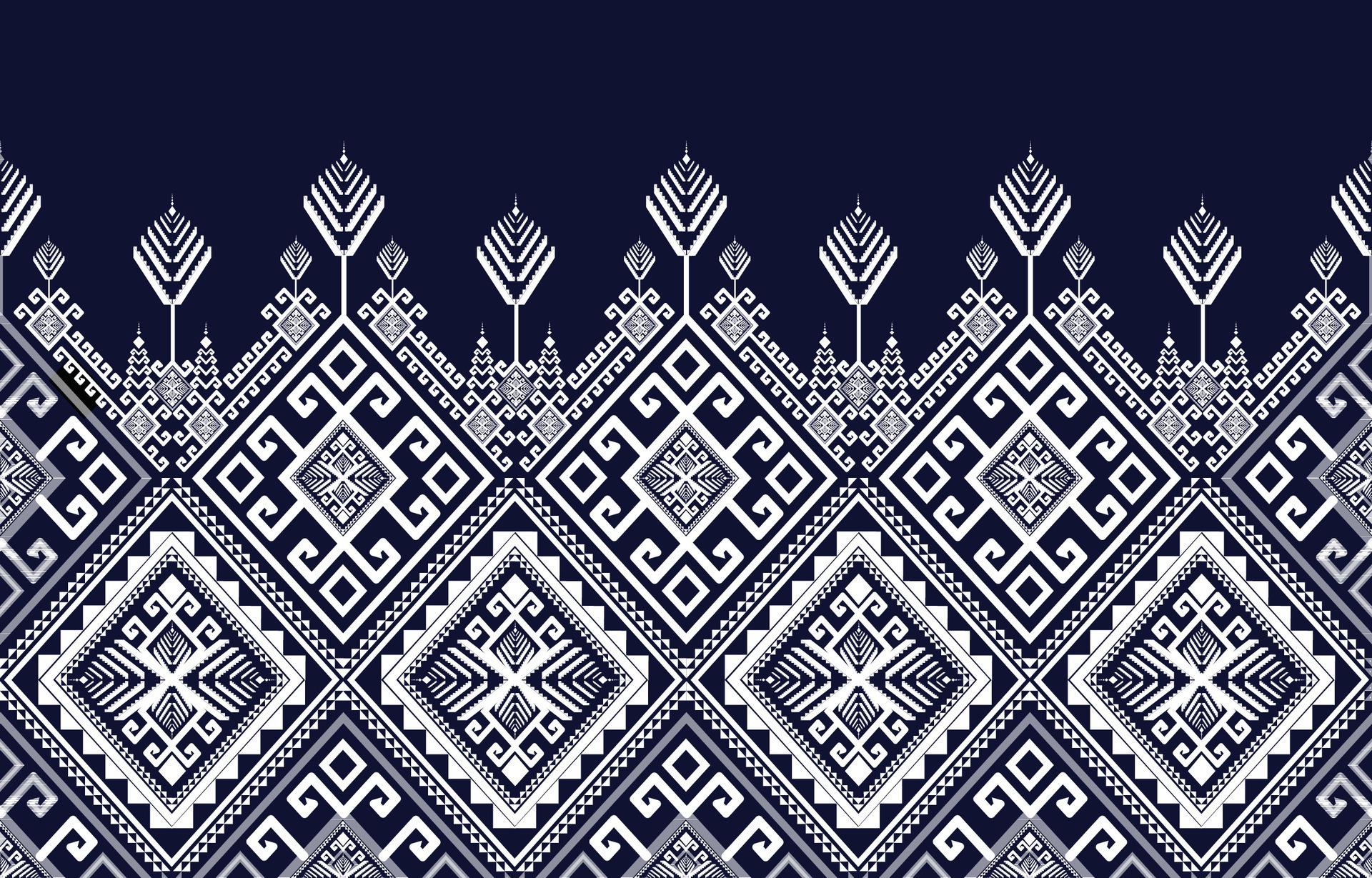 The geometric ethnic pattern of traditional style. Navajo, America