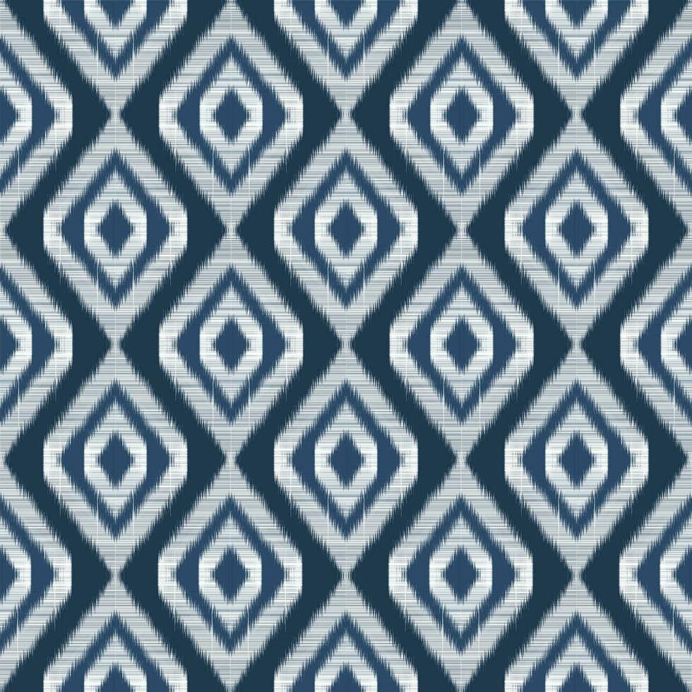 Ikat paisley. Eethnic pattern oriental African American Indonesia, Asia, Aztec motif textile and bohemian.design for background, wallpaper,carpet print, fabric, batik .vector ikat pattern. vector