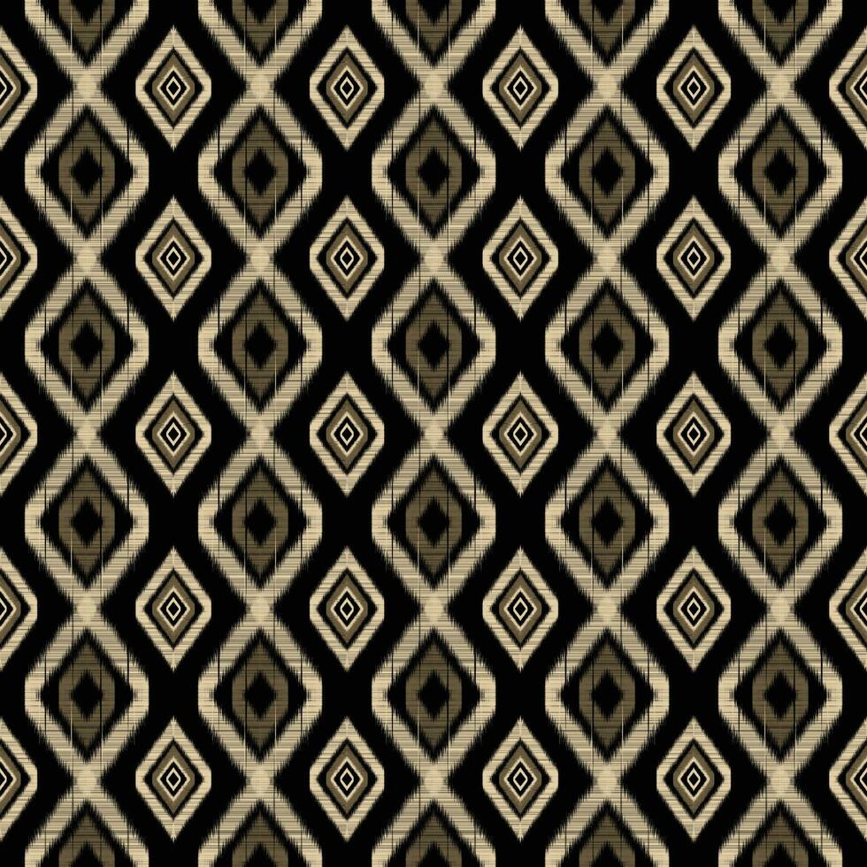 Ikat paisley. Eethnic pattern oriental African American Indonesia, Asia, Aztec motif textile and bohemian.design for background, wallpaper,carpet print, fabric, batik .vector ikat pattern. vector